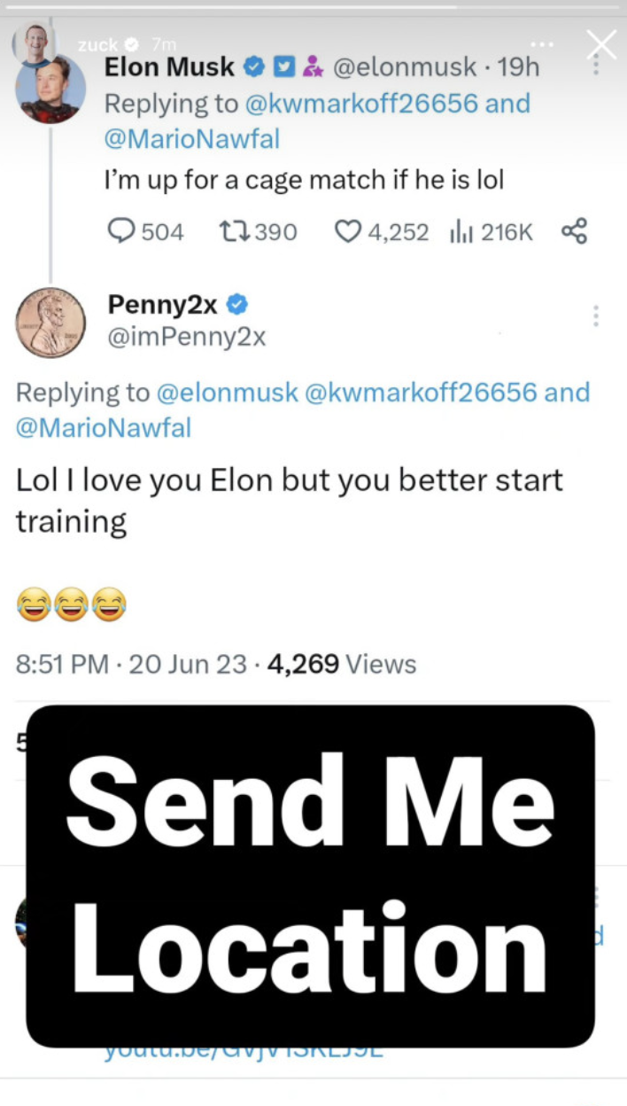 Bos UFC Konfirmasi Duel Elon Musk Vs Mark Zuckerberg