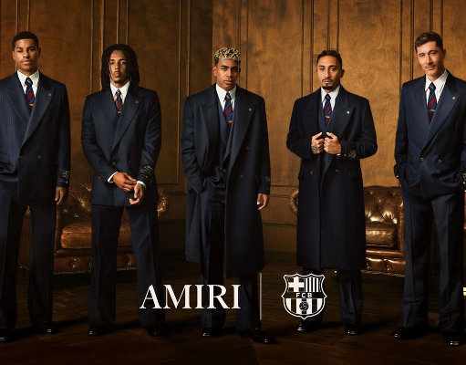 AMIRI Resmi Jadi Mitra Busana Formal FC Barcelona, Kolaborasi Mewah Dunia Mode dan Sepak Bola