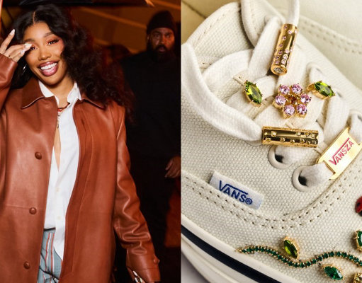 SZA Tampil Memukau dengan Sneakers Custom “VanSZA” Karya Perhiasan Rachel Goatley